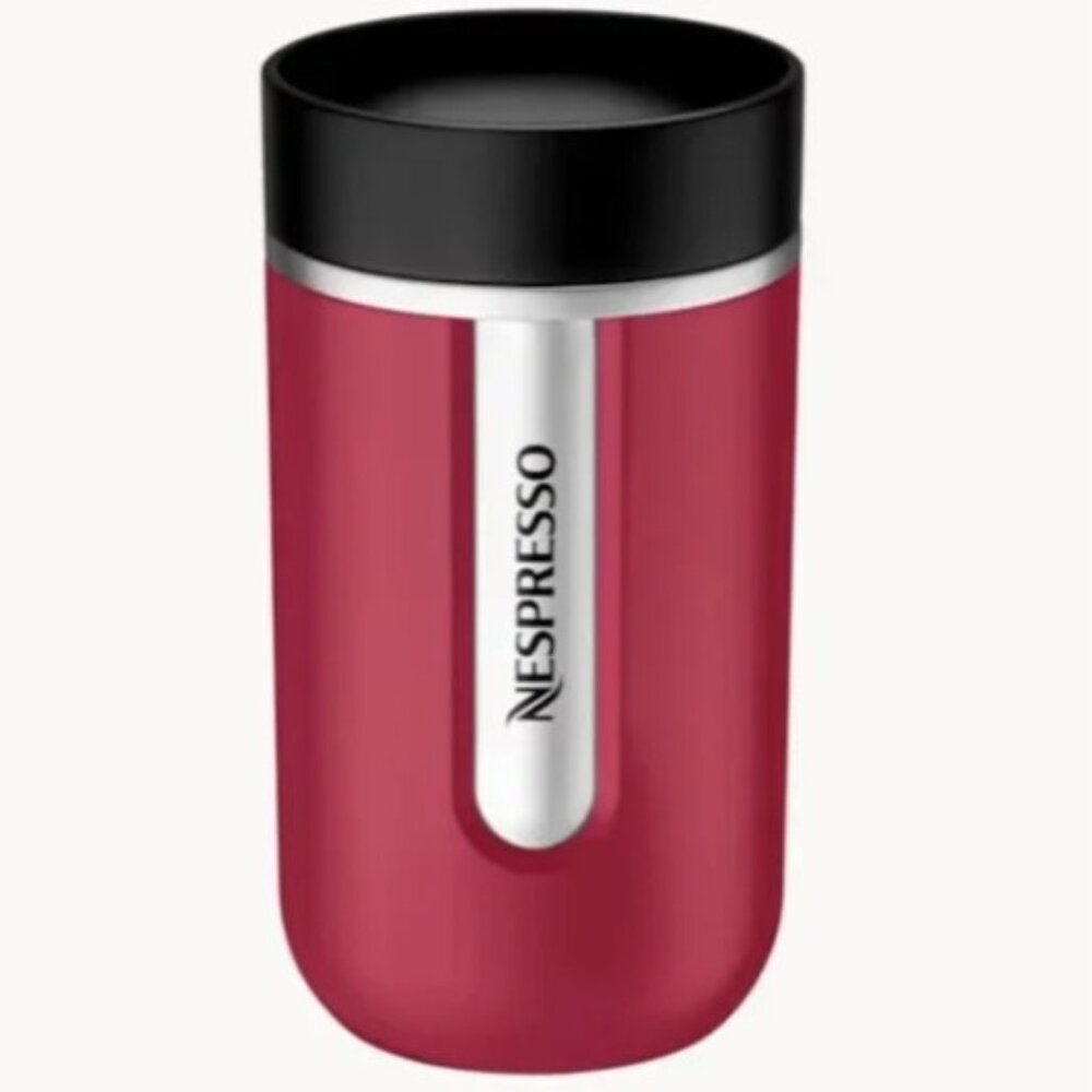 NWT Nespresso x Pierre Herme Limited Edition Travel Mug in Raspberry